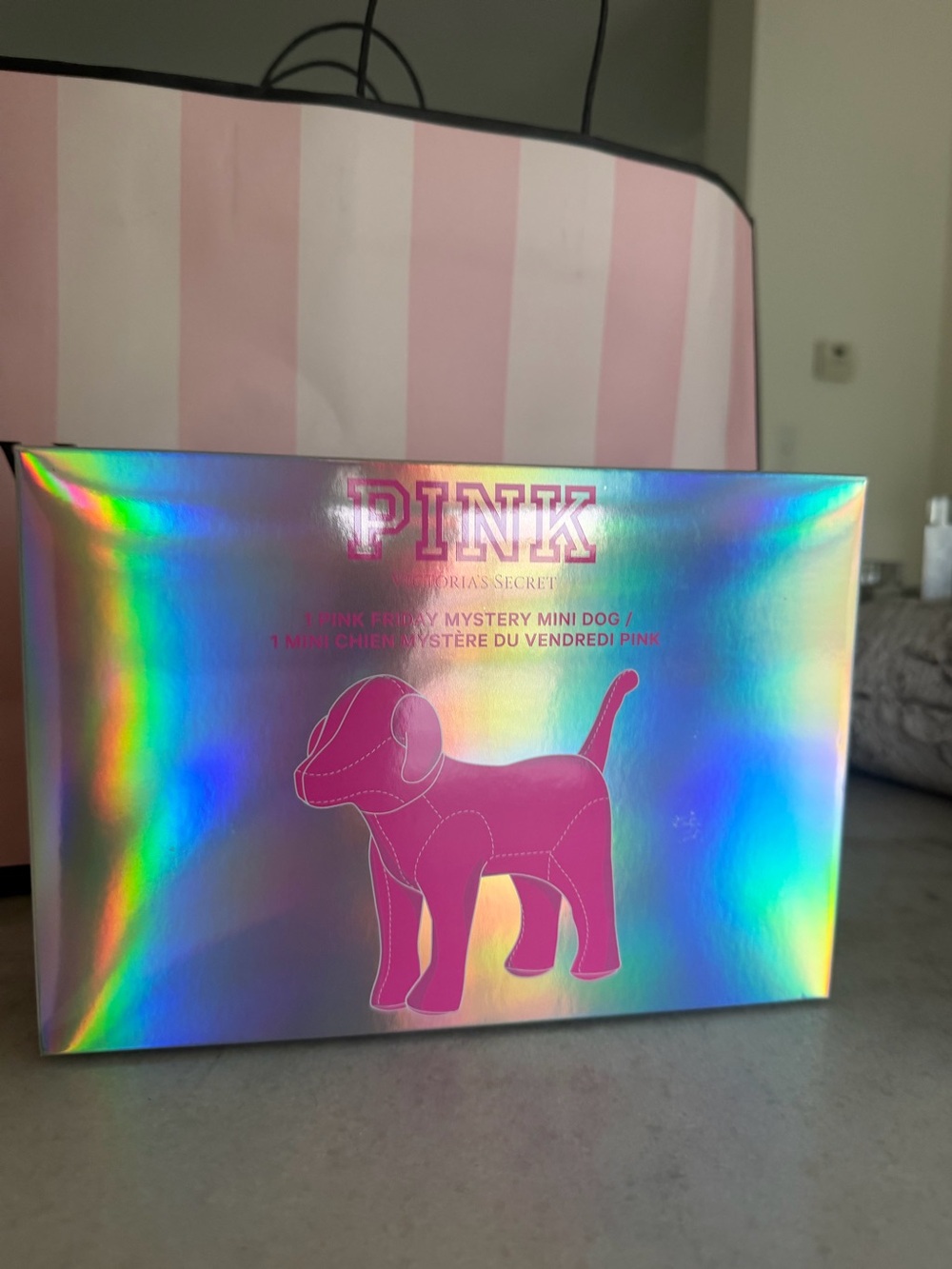 PINK Victoria's Secret Mystery Mini Dog NEW - Pink NEW IN BOX